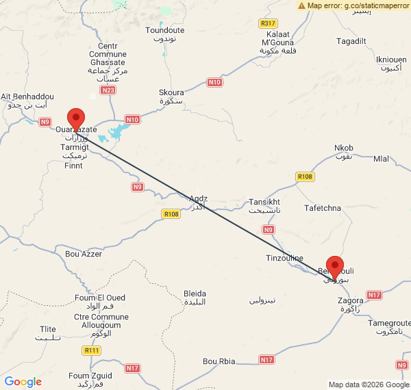 Randonnée dans le sud marocain