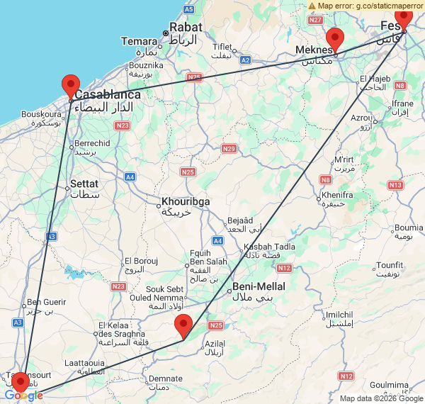 Autotour des villes impériales
