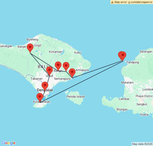 Romance à Bali et Gili