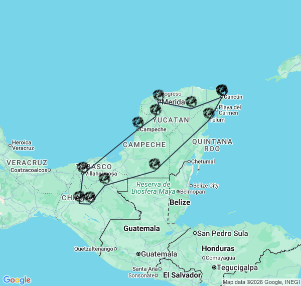 Mexique : Yucatan et Chiapas, de la jungle aux Caraïbes
