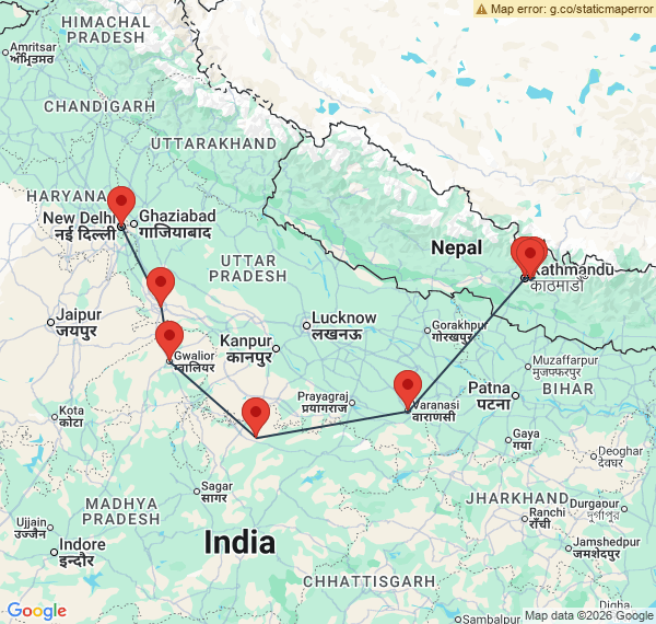 Circuit combiné de l’Inde au Népal