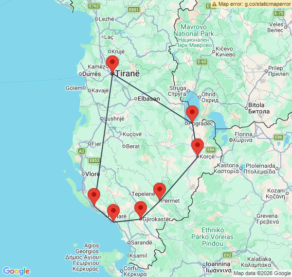 Le grand tour de l'Albanie, des montagnes aux rivages ioniens