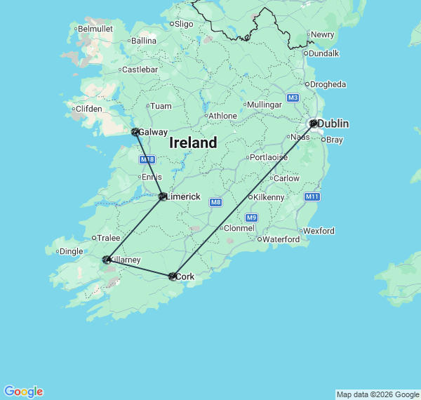 De Dublin au Connemara : l'île d'Émeraude au rythme du rail