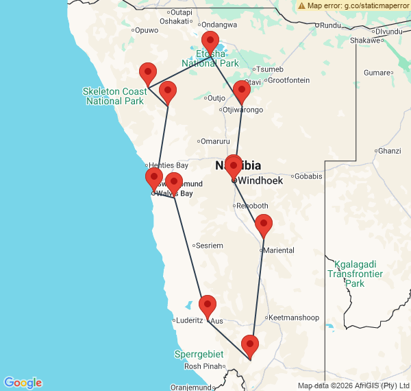 Grande traversée de la Namibie en 4x4