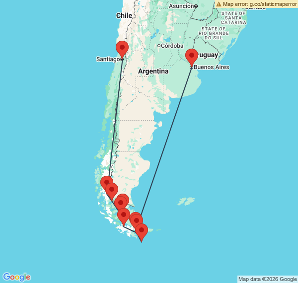 De l'Argentine au Chili via le Cap Horn