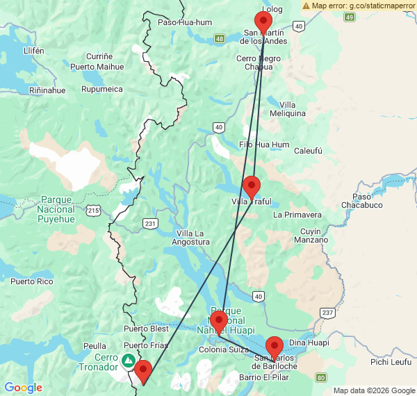 Voyage à Bariloche et la région des lacs