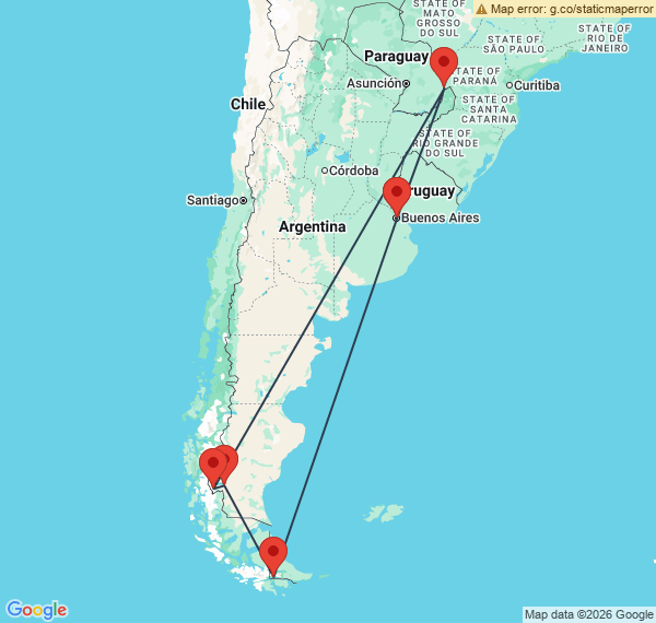 Patagonie et Chutes d'Iguazu