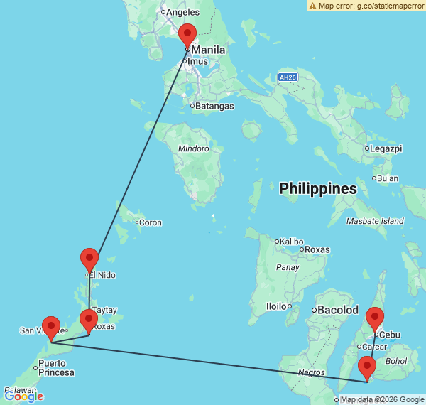 Combiné entre Bohol et Palawan