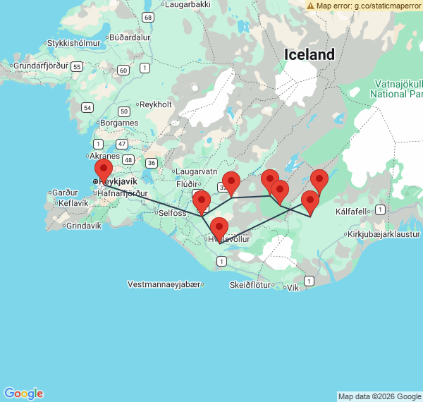 Randonnée équestre autour de l'Hekla