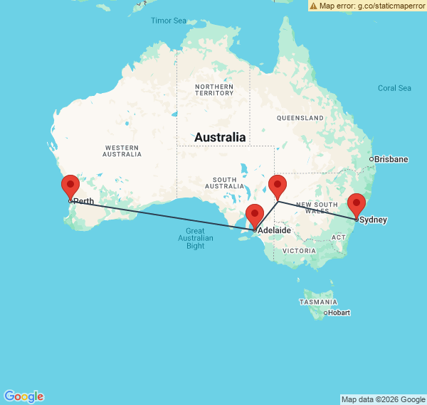 Traversée d'Est en Ouest à bord du légendaire Indian Pacific