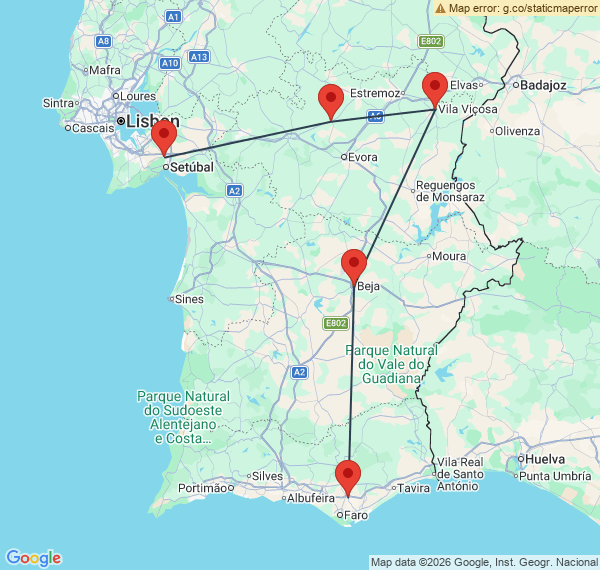 L'Alentejo et l'Algarve en Pousadas