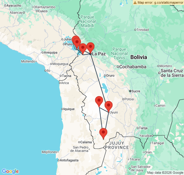L'Altiplano bolivien du Nord au Sud