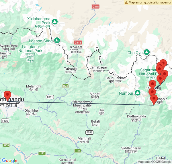 Trek en Tête-à-tête avec l'Everest