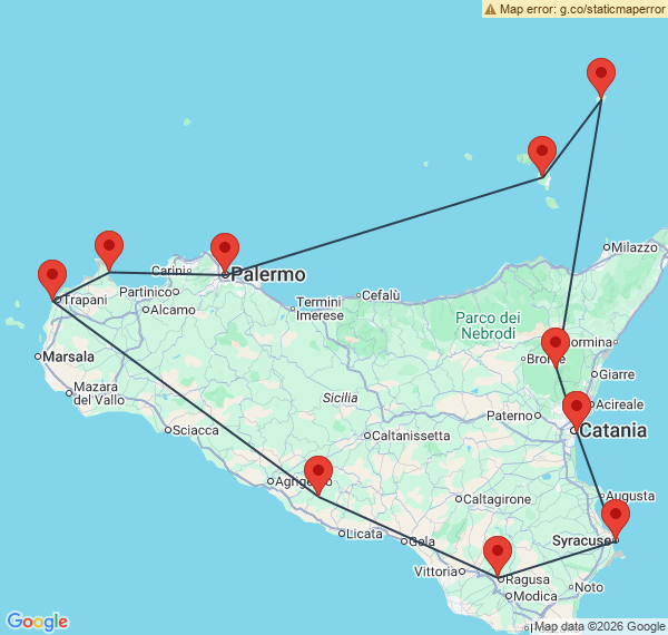 Les trésors de Sicile et des îles Éoliennes en autotour