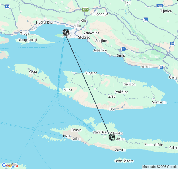 La Dalmatie centrale : entre Split et Hvar