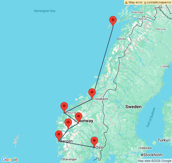 Oslo la région des fjords et les Lofoten en voiture