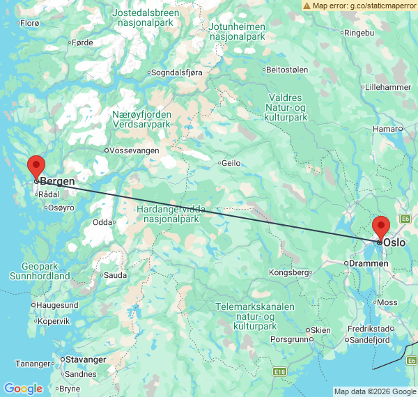 Duo Oslo & Bergen en train