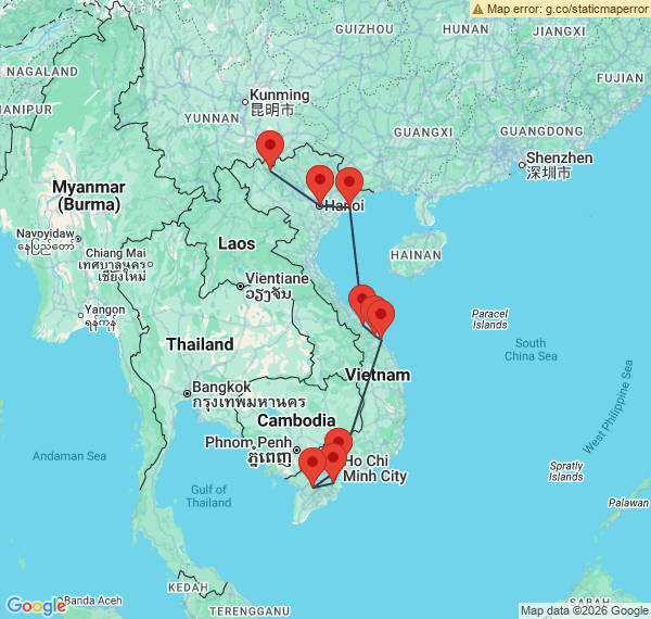 Circuit du grand Nord au Sud du Vietnam