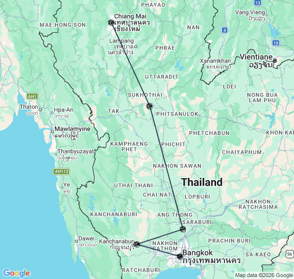 L'essentiel de la Thaïlande de Bangkok à Chiang Mai
