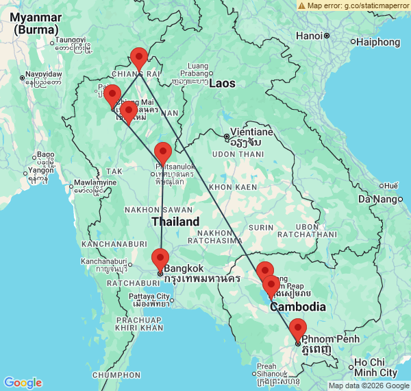 De Bangkok à Phnom Penh entre histoire et traditions