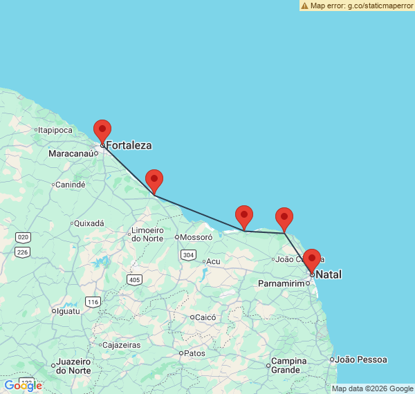 Autotour de Natal à Fortaleza par la côte