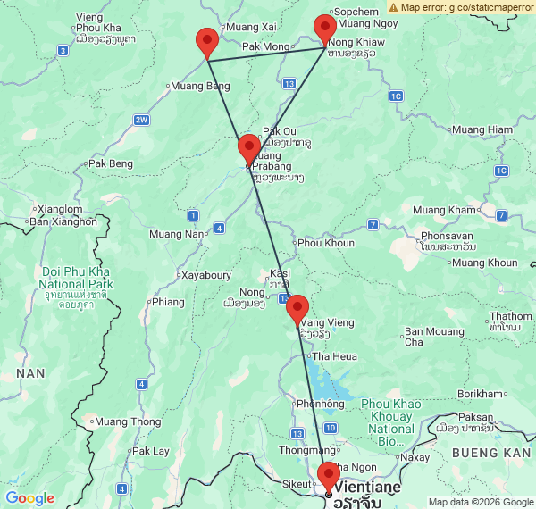Randonnée Nord Laos : Entre montagnes et Mékong