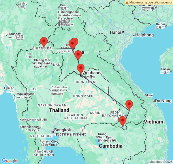 Circuit du Nord au Sud du Laos