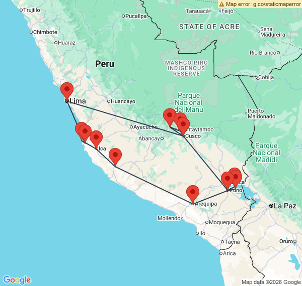 Le grand Sud du Pérou au volant