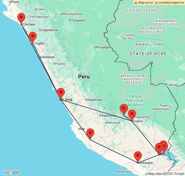 Autotour au Pérou du Nord au Sud