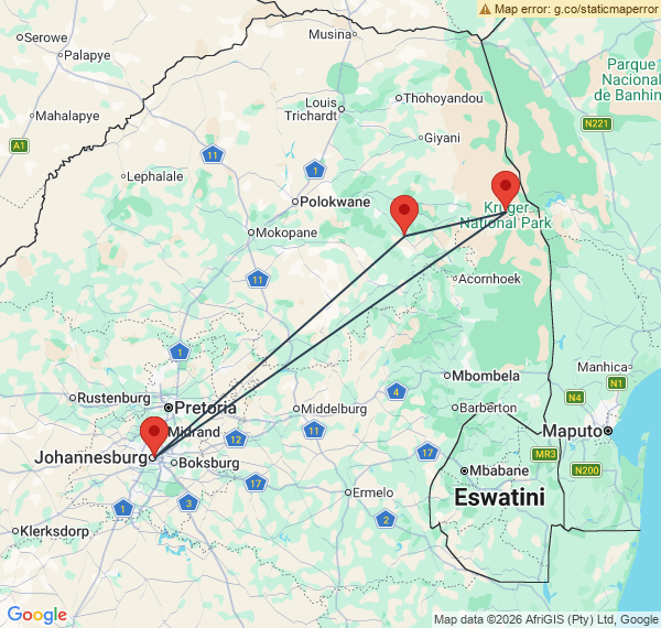 Visite de Johannesburg et safari au Kruger en famille