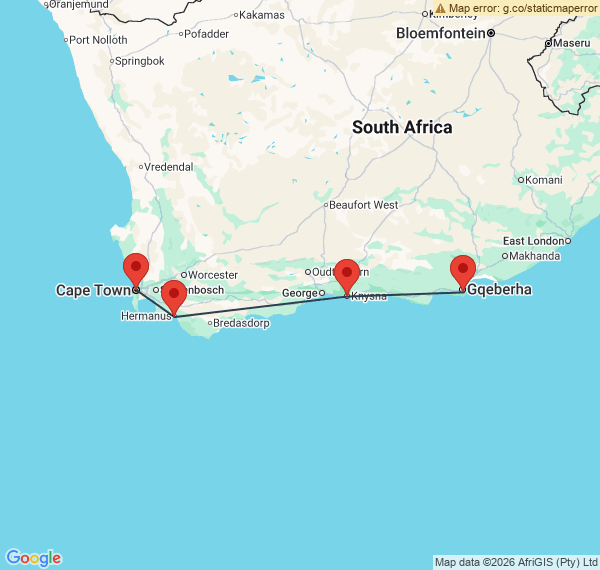 Road trip en Afrique du Sud de Port Elizabeth au Cap