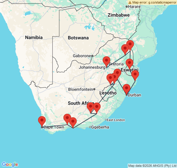 Road trip à deux en Afrique du Sud d'Est en Ouest