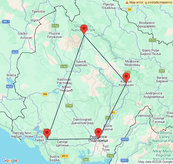 Voyage sport & aventure au Monténégro