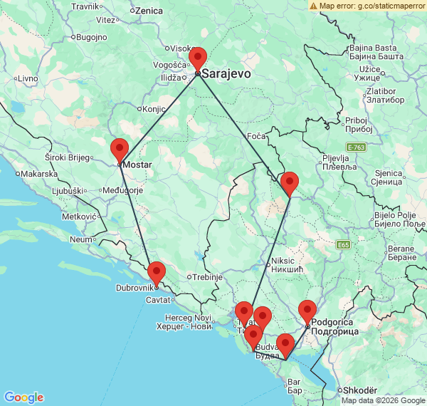 Grand tour des Balkans