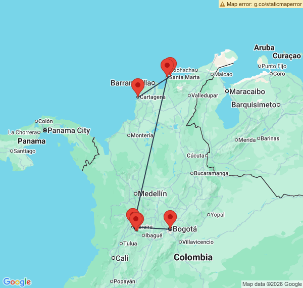 Des Andes à la côte Caraïbe : le cœur de la Colombie en circuit