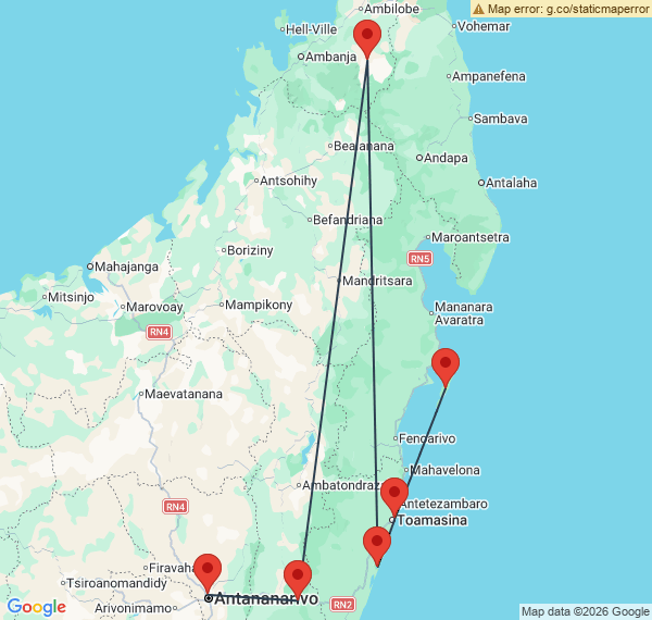 Immersion tropicale dans l'Est