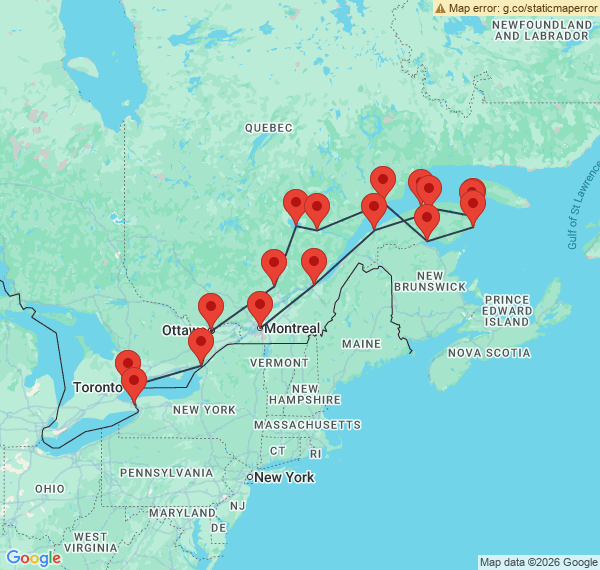 Canada de l'Est : Ontario, Lac Saint-Jean et Gaspésie