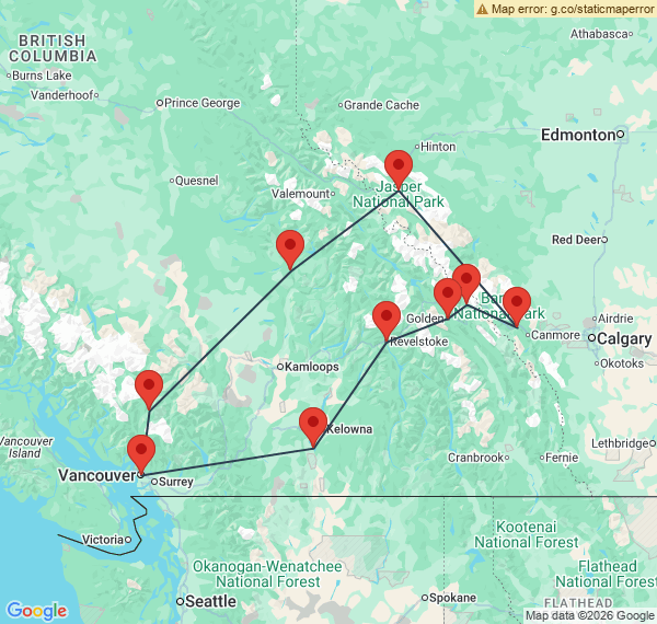 Les grands parcs de l'ouest du Canada