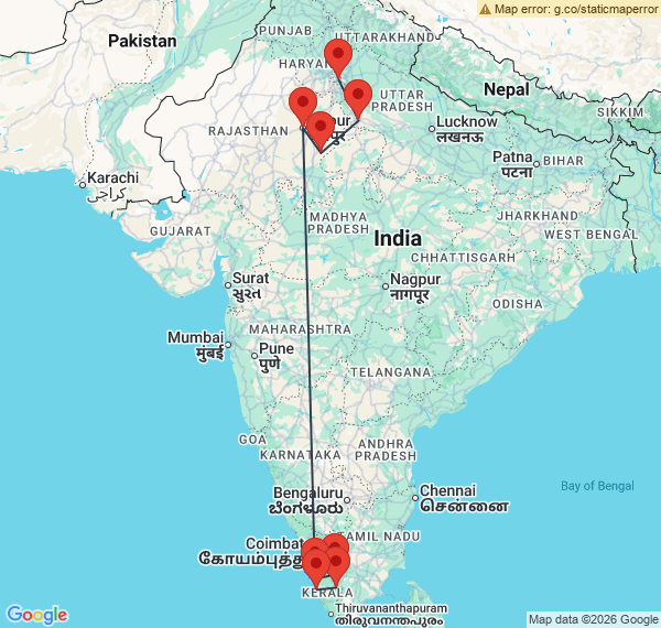 L'Inde du Nord au Sud en circuit