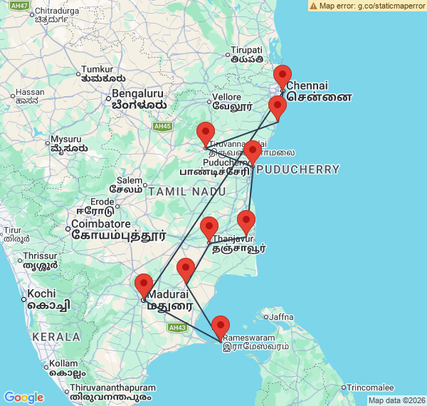 Circuit à la découverte du Tamil Nadu