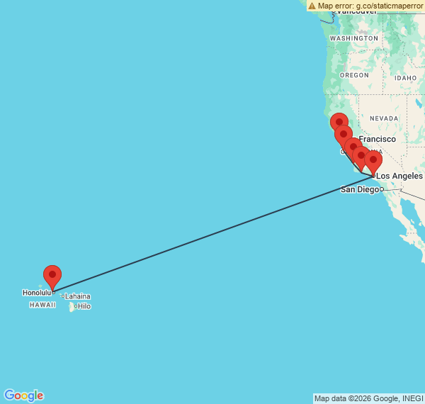 De la Californie à Hawaï : plages et volcans du Pacifique