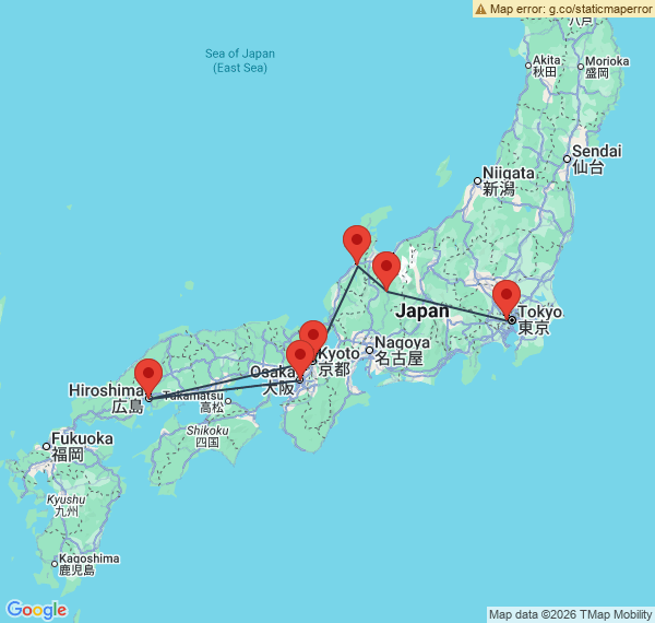 Le grand tour du Japon au printemps