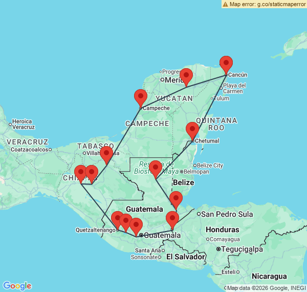 Voyage en Amérique Centrale : Mexique, Belize, Guatemala, Honduras