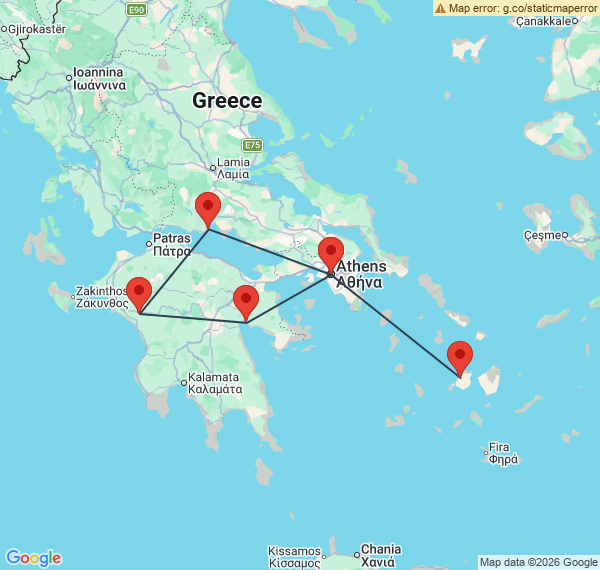 Trésors de la Grèce en famille, du Péloponnèse aux Cyclades