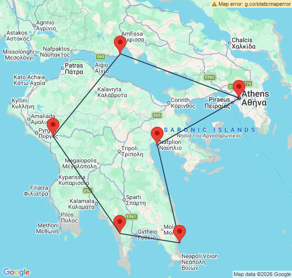 Le Péloponnèse en voiture, entre mythologie et farniente