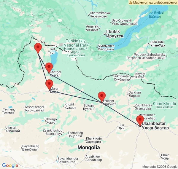 La Mongolie en hiver, lacs glacés et rennes de la Taïga