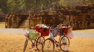 En petite reine au Cambodge