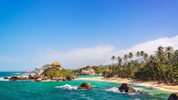 Plage de Tayrona en Colombie