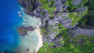 Rizières ancestrales et parc marin de Miniloc Island