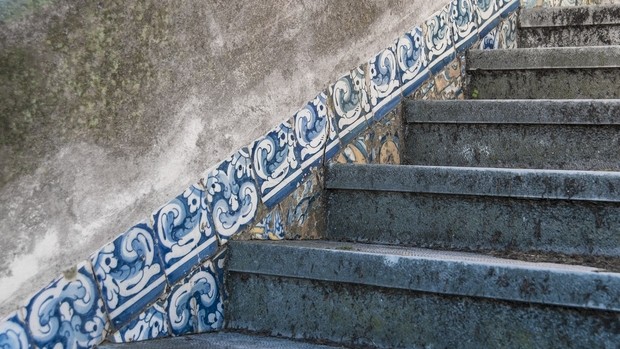 Escalier Azulejos au Portugal